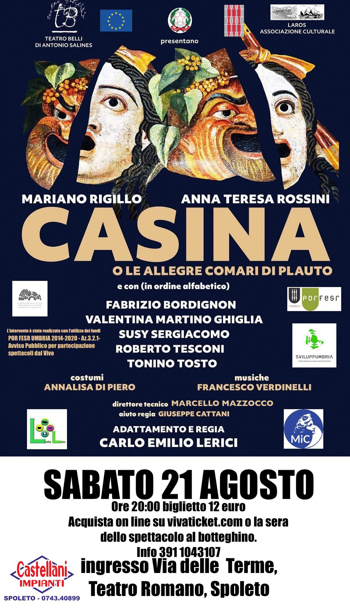 Casina o le allegre comari di Plauto